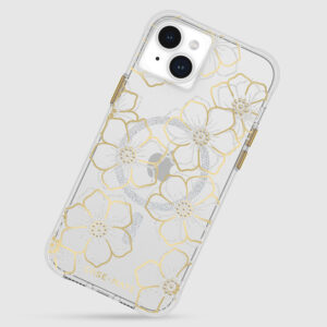 coque iphone 15 plus floral gems magsafe case mate or