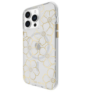 coque iphone 15 pro max floral gems magsafe case mate or