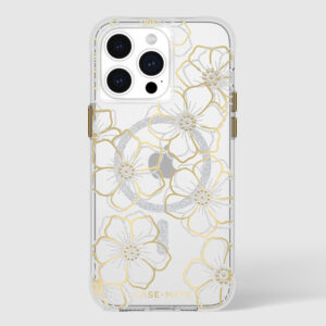 coque iphone 15 pro max floral gems magsafe case mate or