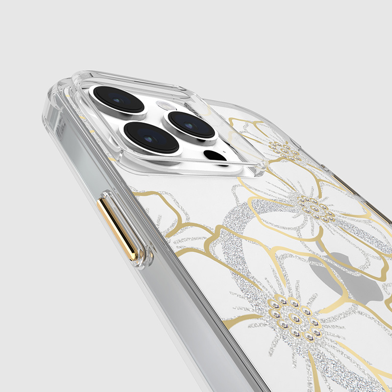 coque iphone 15 pro max floral gems magsafe case mate or