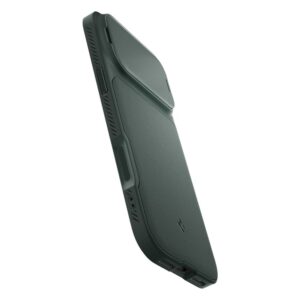 coque optik armor mag magsafe pour iphone 17 pro spigen vert abyssal