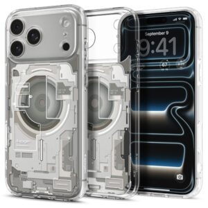 coque ultra hybrid mag magsafe pour iphone 17 pro spigen zero one titane