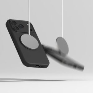 coque silicone magnetic magsafe pour iphone 17 pro ringke noir