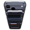 coque ultra hybrid ”t” mag magsafe pour iphone 17 pro spigen bleu mat