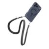 coque ultra hybrid mag magsafe pour iphone 17 pro spigen transparent/bleu profond