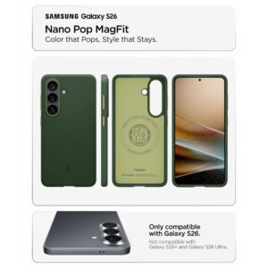 coque samsung galaxy s26 nano pop spigen vert