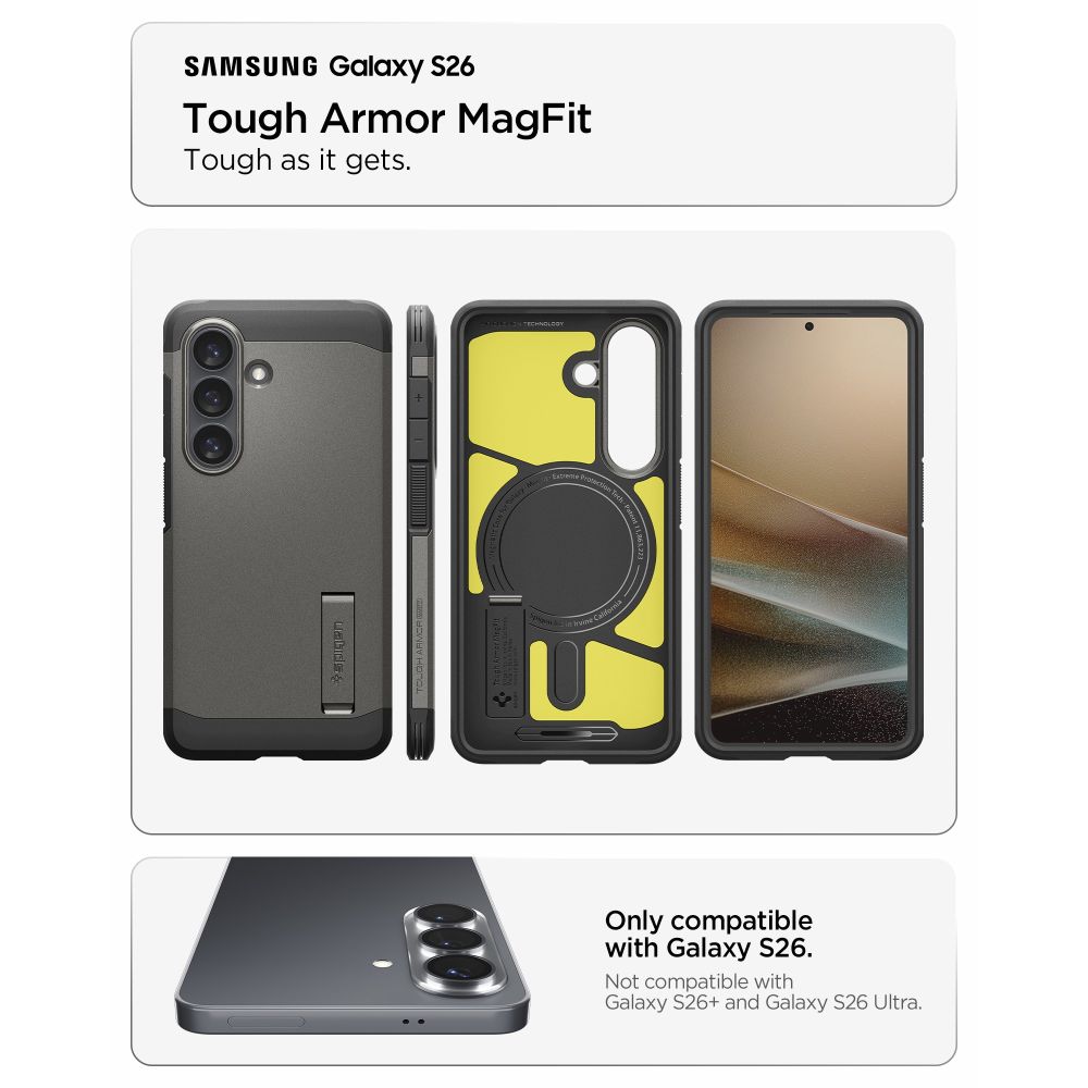 coque samsung galaxy s26 tough armor spigen anthracite