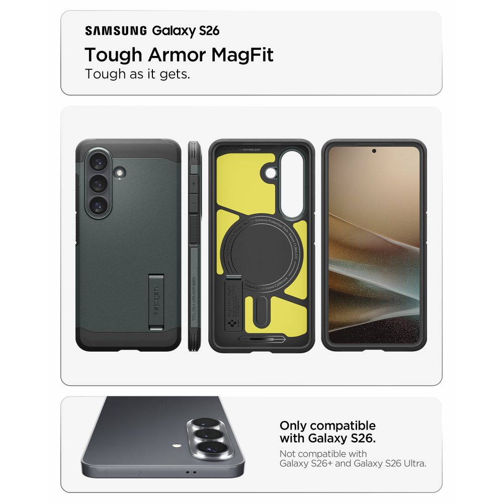 coque samsung galaxy s26 tough armor spigen vert