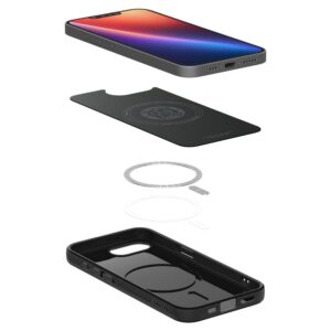 coque iphone 16e / 17e liquid air spigen noir mat