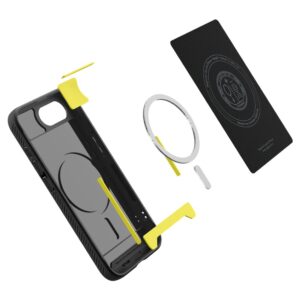 coque iphone 16e / 17e rugged armor spigen noir mat