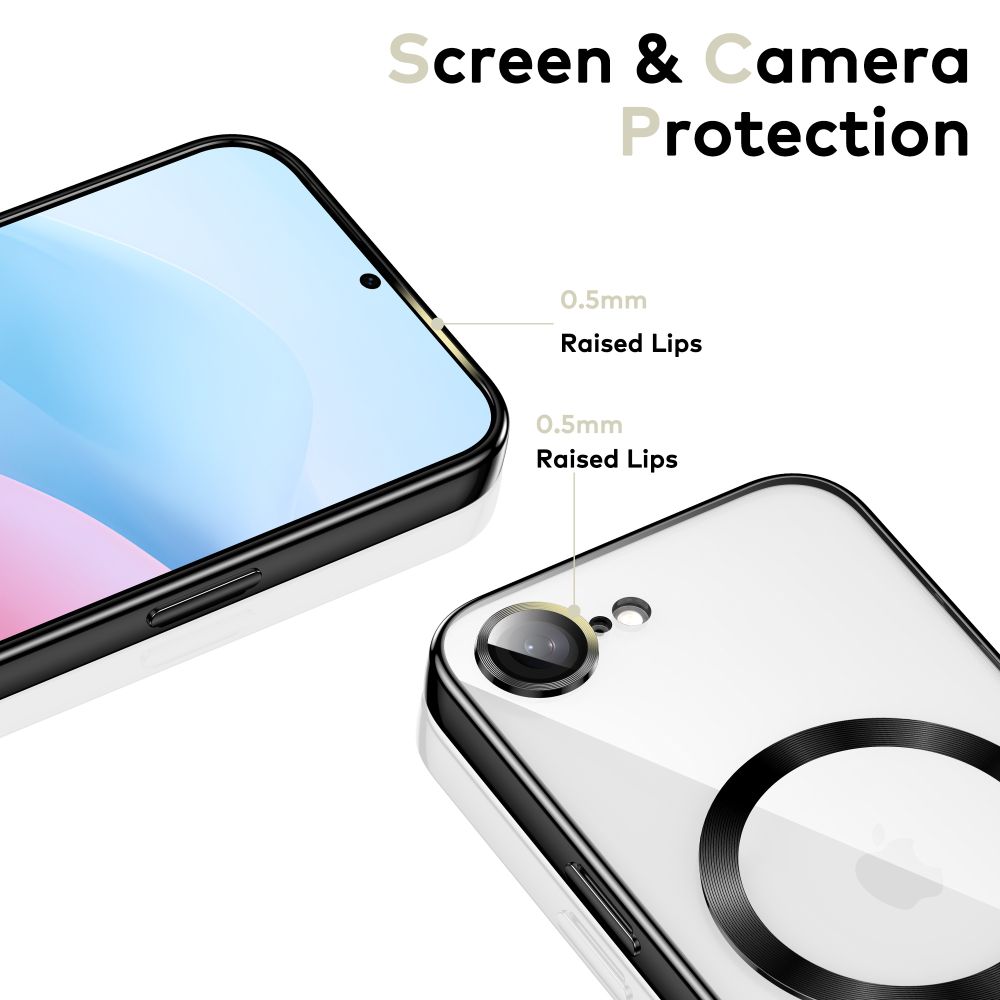 coque iphone 16e / 17e tech protect noir