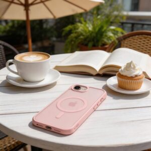 coque iphone 16e / 17e tech protect rose