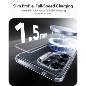 coque classic hybrid magsafe pour samsung galaxy s26 ultra esr transparent