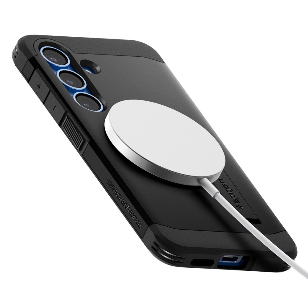 coque samsung galaxy s25 tough armor spigen noir