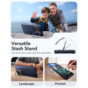 coque cyber tough kickstand magsafe pour samsung galaxy s26 ultra esr noir