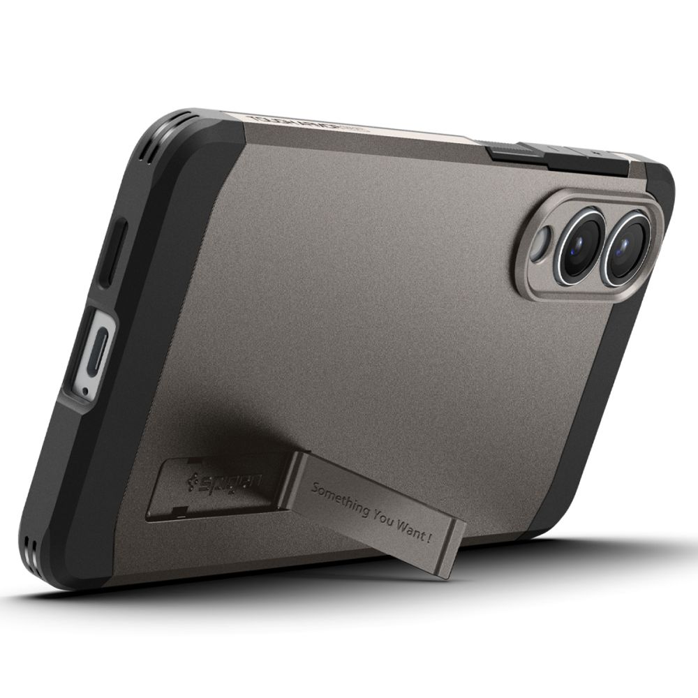 coque samsung galaxy s25 tough armor spigen anthracite