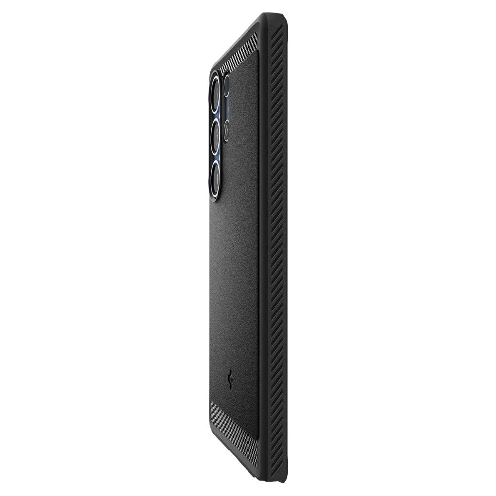 coque samsung galaxy s25 ultra rugged armor spigen noir mat