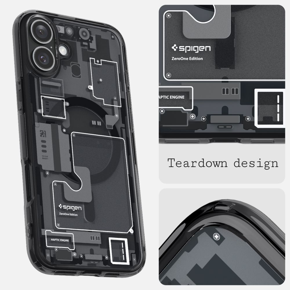 coque iphone 16 ultra hybrid spigen noir