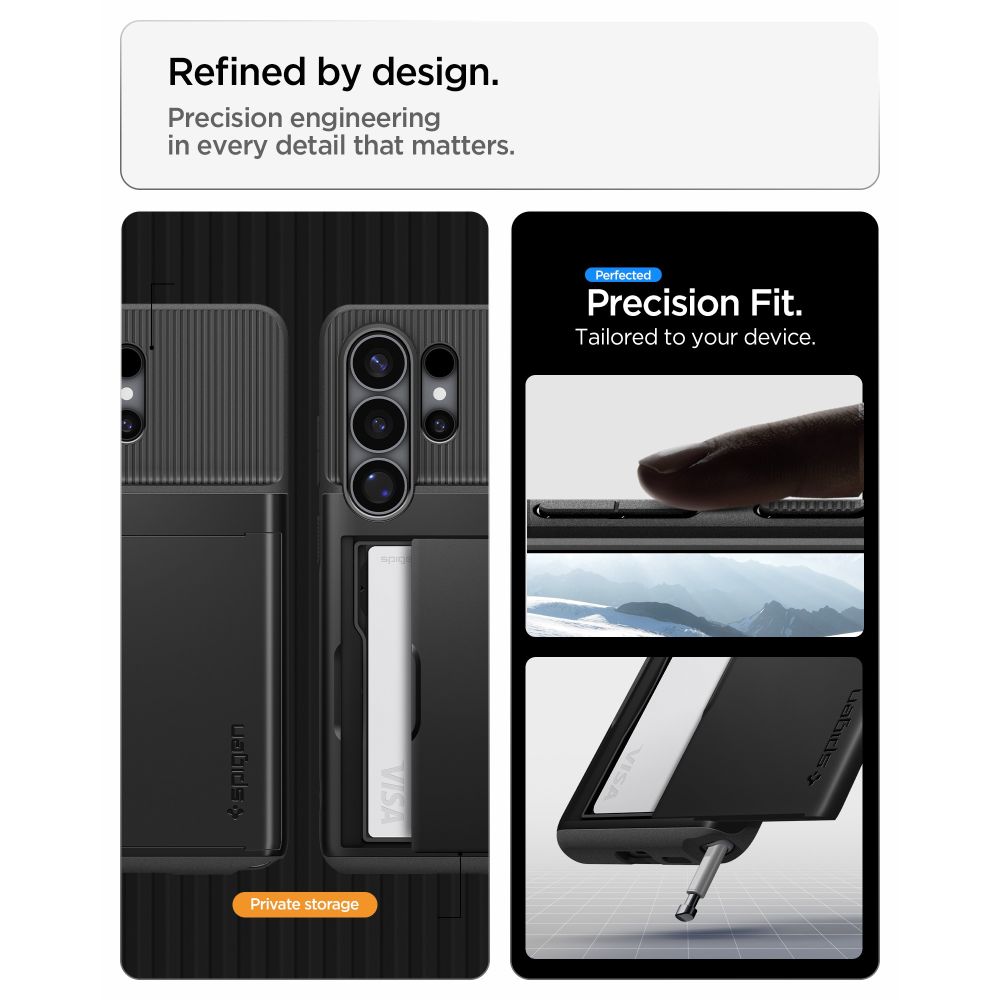 coque slim armor cs pour samsung galaxy s26 ultra spigen noir