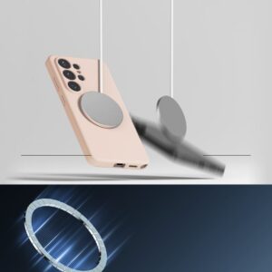 coque silicone magnetic magsafe pour samsung galaxy s26 ultra ringke sable rose