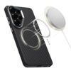coque ion carbon magsafe pour samsung galaxy s26 ultra tech protect noir/argent
