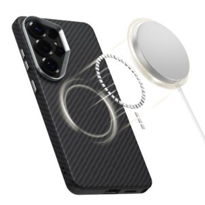 coque ion carbon magsafe pour samsung galaxy s26 ultra tech protect noir/argent