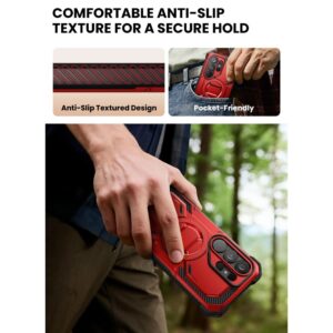 coque iblsn armorbox magsafe pour samsung galaxy s26 ultra supcase rouge ruddy