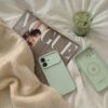 coque silicone magsafe pour iphone 17 tech protect sauge