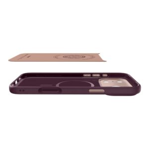 coque nano pop mag magsafe pour iphone 17 pro spigen bordeaux