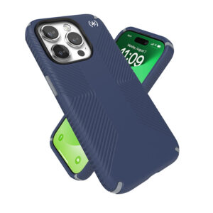 coque iphone 15 pro presidio2 grip magsafe speck bleu côtier