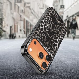 coque lamano magsafe pour iphone 17 pro tech protect léopard