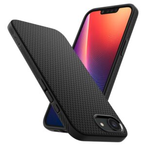coque iphone 16e / 17e liquid air spigen noir mat