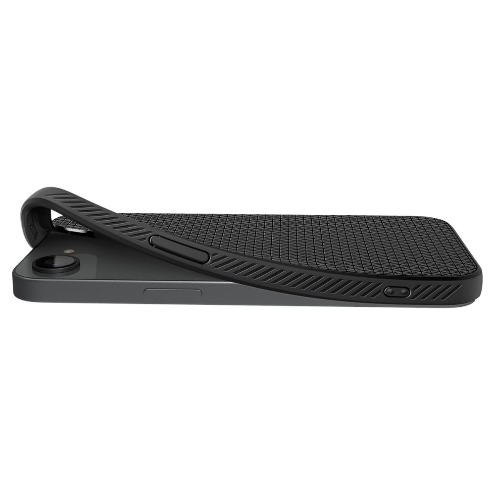 coque iphone 16e / 17e liquid air spigen noir mat