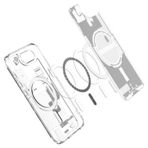 coque iphone 16e / 17e ultra hybrid spigen blanc