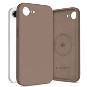 coque iphone 16e / 17e tech protect marron