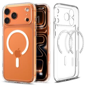 coque iphone 17 pro max ultra hybrid mag spigen blanc