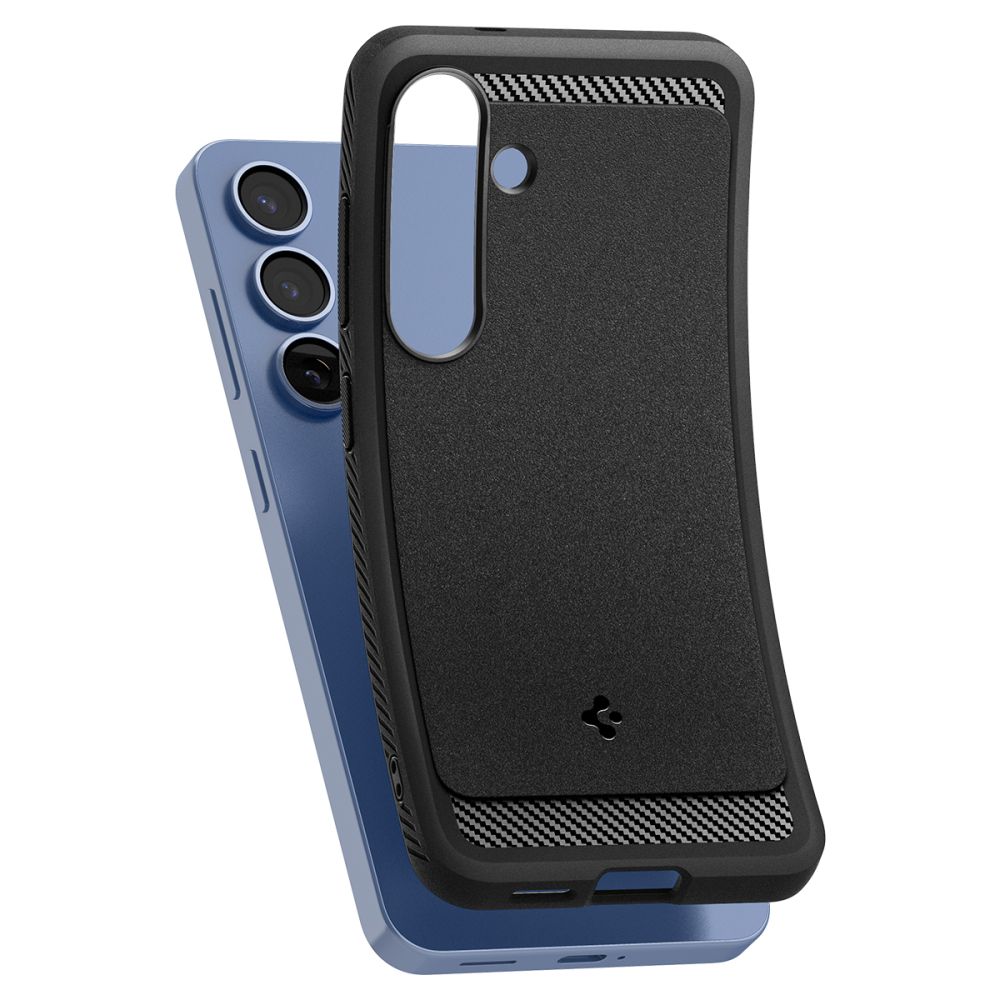 coque samsung galaxy s25 rugged armor spigen noir mat