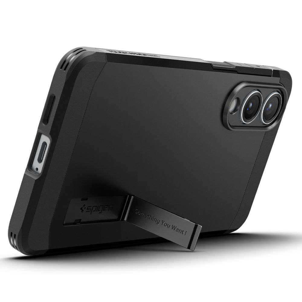 coque samsung galaxy s25 tough armor spigen noir