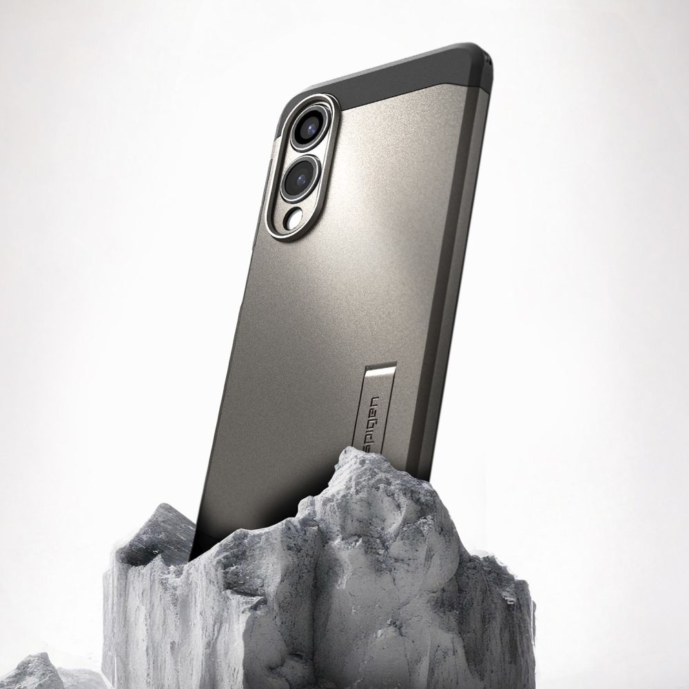 coque samsung galaxy s25 tough armor spigen anthracite