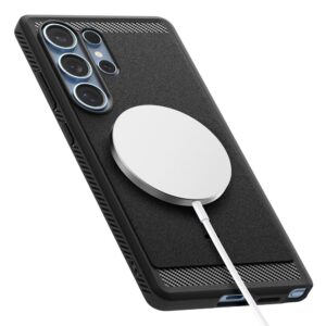 coque samsung galaxy s25 ultra rugged armor spigen noir mat