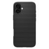 coque iphone 16 liquid air spigen noir mat