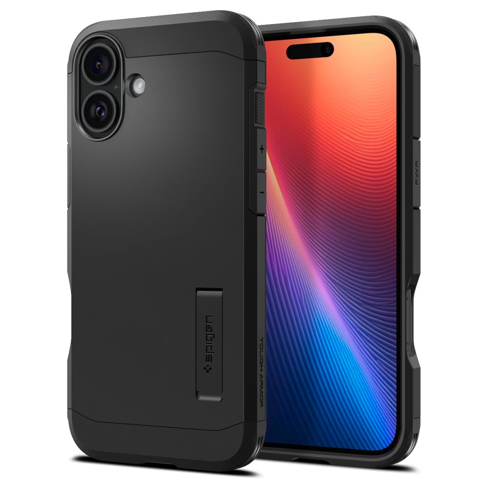 coque iphone 16 tough armor spigen noir