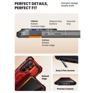 coque iblsn armorbox magsafe pour samsung galaxy s26 ultra supcase rouge ruddy