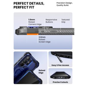 coque iblsn armorbox clip magsafe pour samsung galaxy s26 ultra supcase bleu cobalt