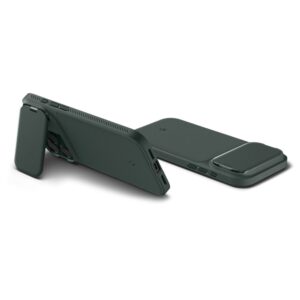 coque optik armor mag magsafe pour iphone 17 pro spigen vert abyssal