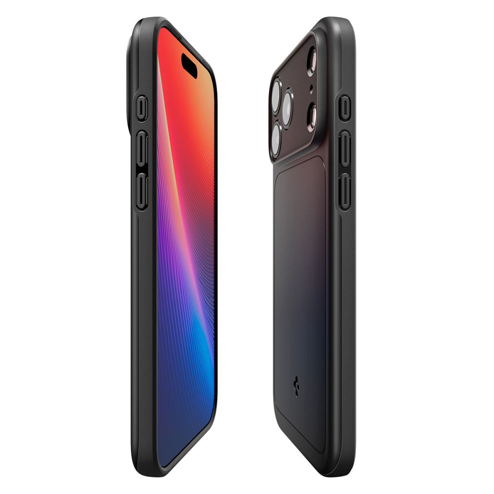 coque thin fit mag magsafe pour iphone 17 pro spigen noir
