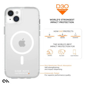coque iphone 15 plus ultra tough d3o magsafe case mate transparent