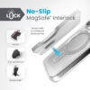 coque iphone 15 pro presidio perfect clear clicklock magsafe speck argent