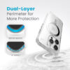 coque iphone 15 pro presidio perfect clear clicklock magsafe speck argent