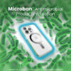 coque iphone 15 pro presidio perfect clear clicklock magsafe speck argent